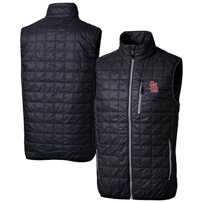 Men's Cutter & Buck Navy St. Louis Cardinals Rainier PrimaLoft® Eco Insulated Full-Zip Puffer Vest