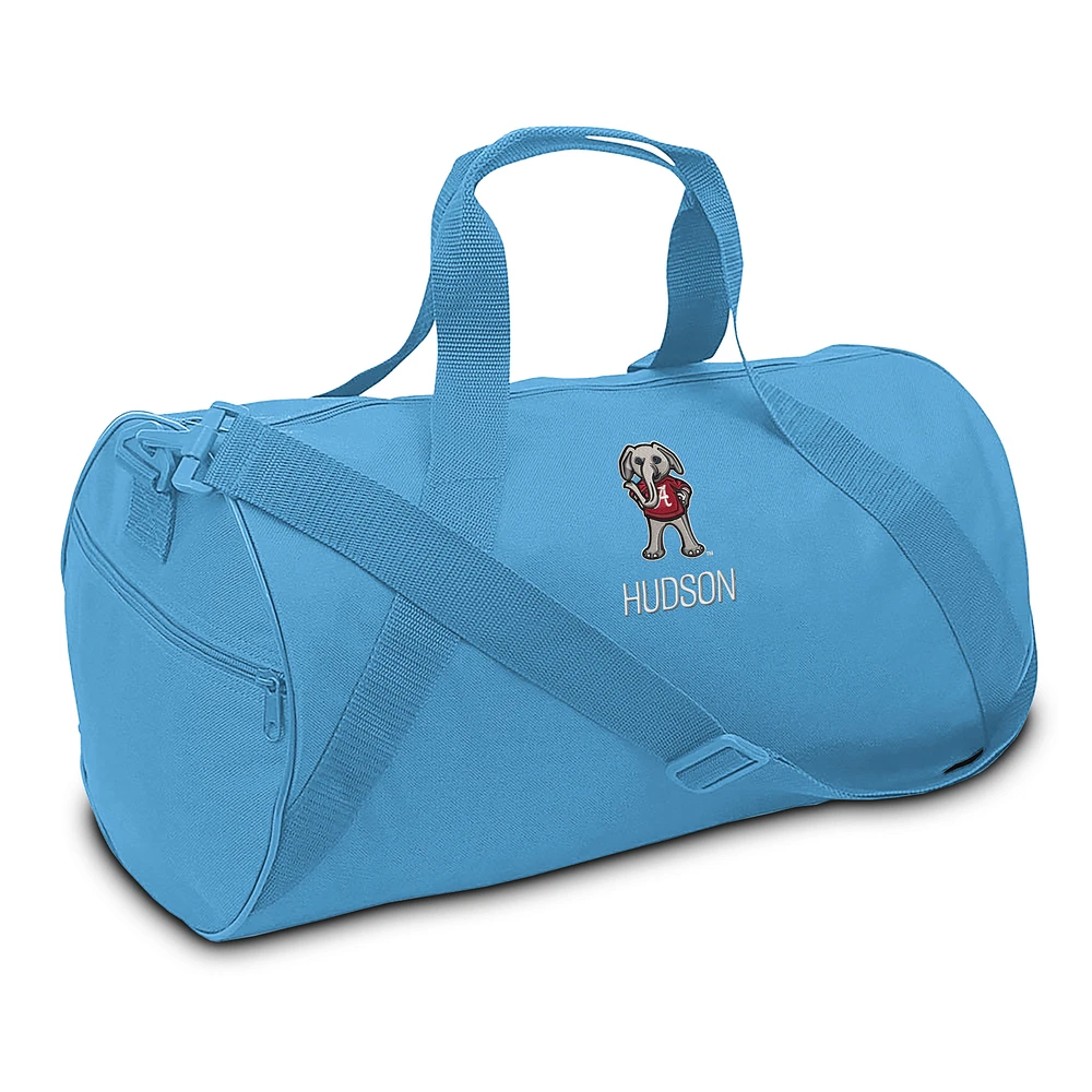 Youth Light Blue Alabama Crimson Tide Personalized Duffel Bag