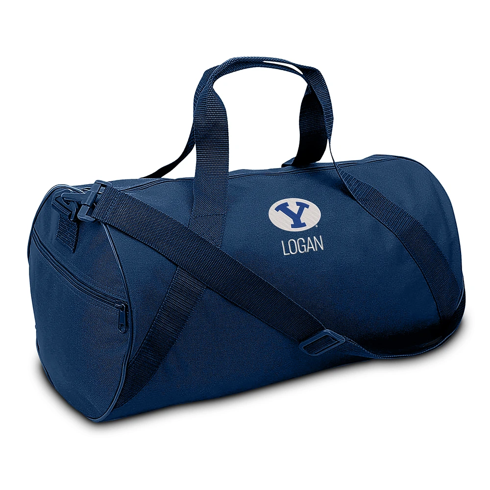 Youth Navy BYU Cougars Personalized Duffel Bag
