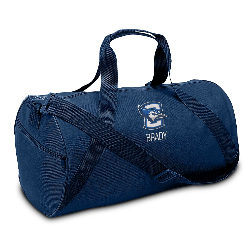 Youth Navy Creighton Bluejays Personalized Duffel Bag