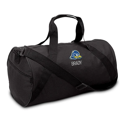 Youth Black Delaware Fightin' Blue Hens Personalized Duffel Bag