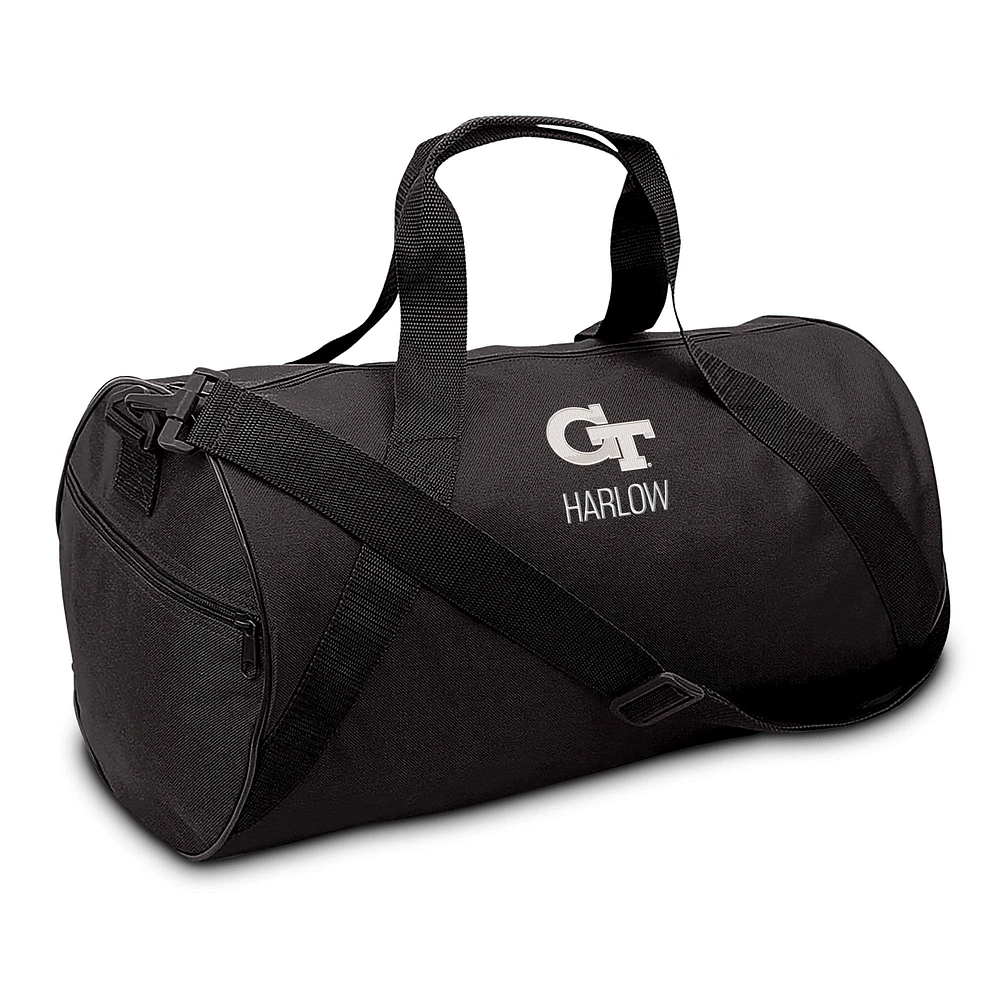 Youth Black Georgia Tech Yellow Jackets Personalized Duffel Bag