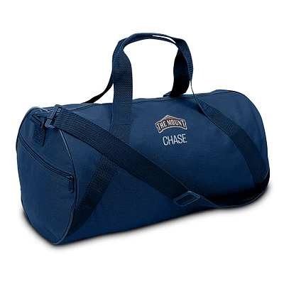 Youth Navy Mount St. Mary's Mountaineers Personalized Duffel Bag