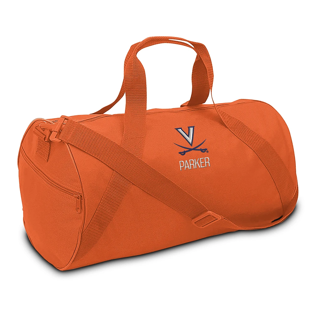 Youth Orange Virginia Cavaliers Personalized Duffel Bag