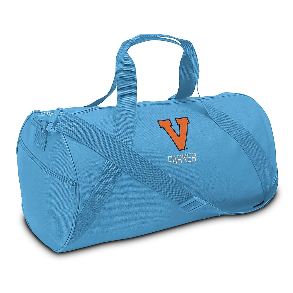 Youth Light Blue Virginia Cavaliers Personalized Duffel Bag