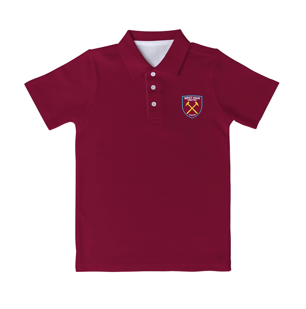 Toddler Vive La Fete Claret West Ham United Solid Polo