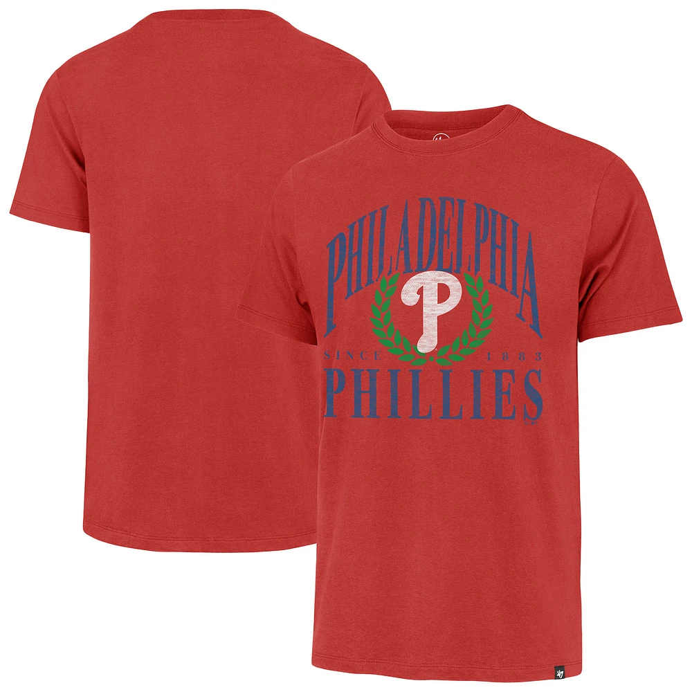 Men's '47 Red Philadelphia Phillies Pitchout Franklin T-Shirt