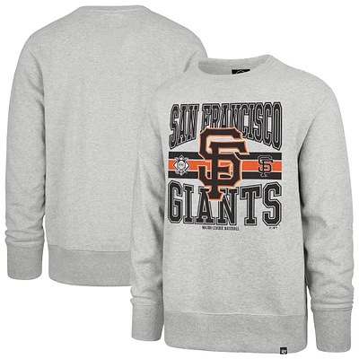 Men's '47 Gray San Francisco Giants Letters Headline Pullover Sweatshirt