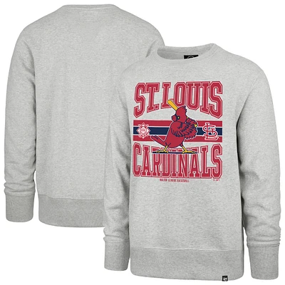 Men's '47 Gray St. Louis Cardinals Letters Headline Pullover Sweatshirt