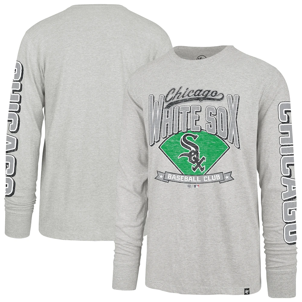 Men's '47 Gray Chicago White Sox Fair Ball Franklin Long Sleeve T-Shirt