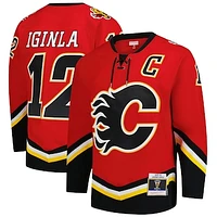 Men's Mitchell & Ness Jarome Iginla Red Calgary Flames 2003-04 Power Play Jersey