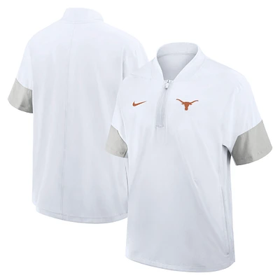Men's Nike Texas Longhorns 2025 Sideline Coaches Lightweight Short Sleeve Jacket