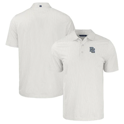 Men's Cutter & Buck White Washington Nationals Big Tall Cooperstown Collection Pike Eco Symmetry Print Stretch Recycled Polo