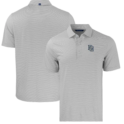 Men's Cutter & Buck Gray Washington Nationals Big Tall Cooperstown Collection Forge Eco Double Stripe Stretch Recycled Polo