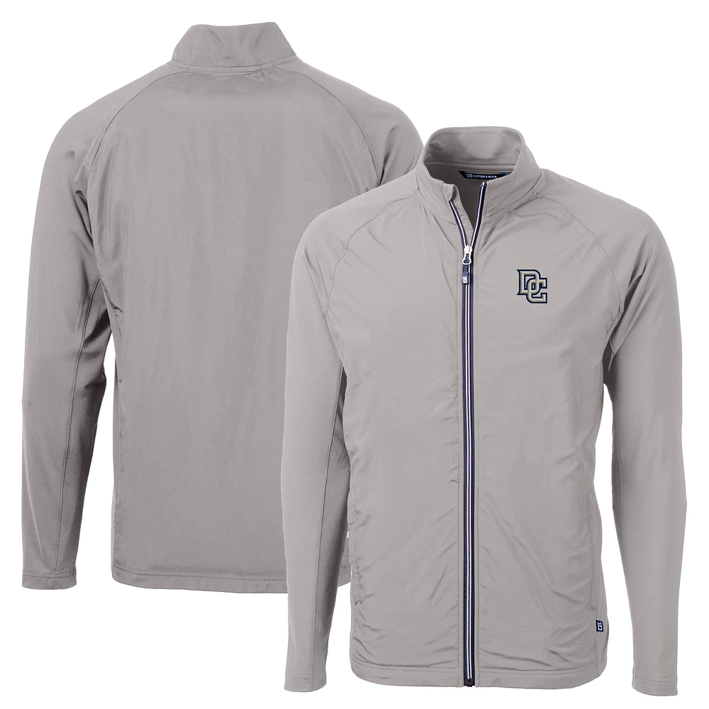 Men's Cutter & Buck Washington Nationals Big Tall Cooperstown Collection Adapt Eco Knit Hybrid Recycled Full-Zip Jacket