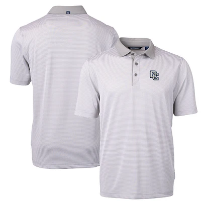 Men's Cutter & Buck Washington Nationals Big Tall Cooperstown Collection Virtue Eco Pique Micro Stripe Recycled Polo