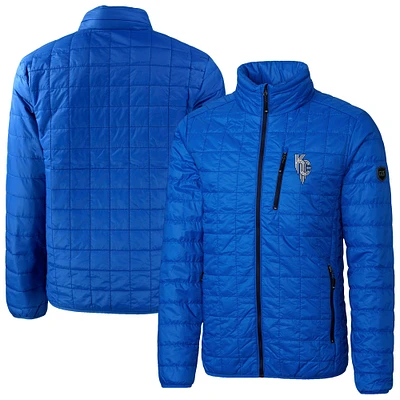 Men's Cutter & Buck Royal Kansas City Royals Rainier PrimaLoft Eco Insulated Full-Zip Puffer Jacket
