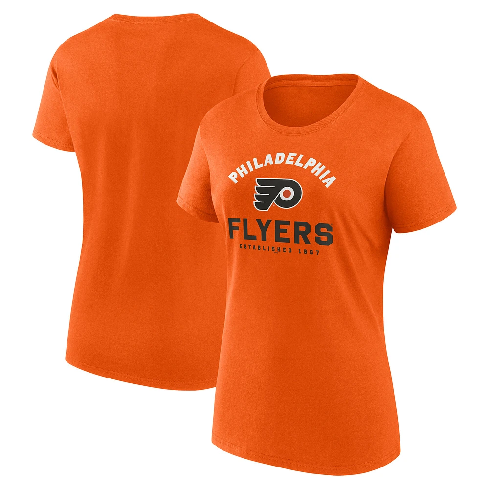 Women's Logo Athletic Orange Philadelphia Flyers Unrivaled T-Shirt