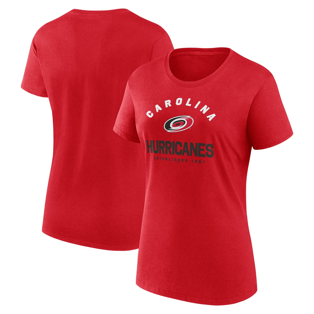 Women's Logo Athletic Red Carolina Hurricanes Unrivaled T-Shirt