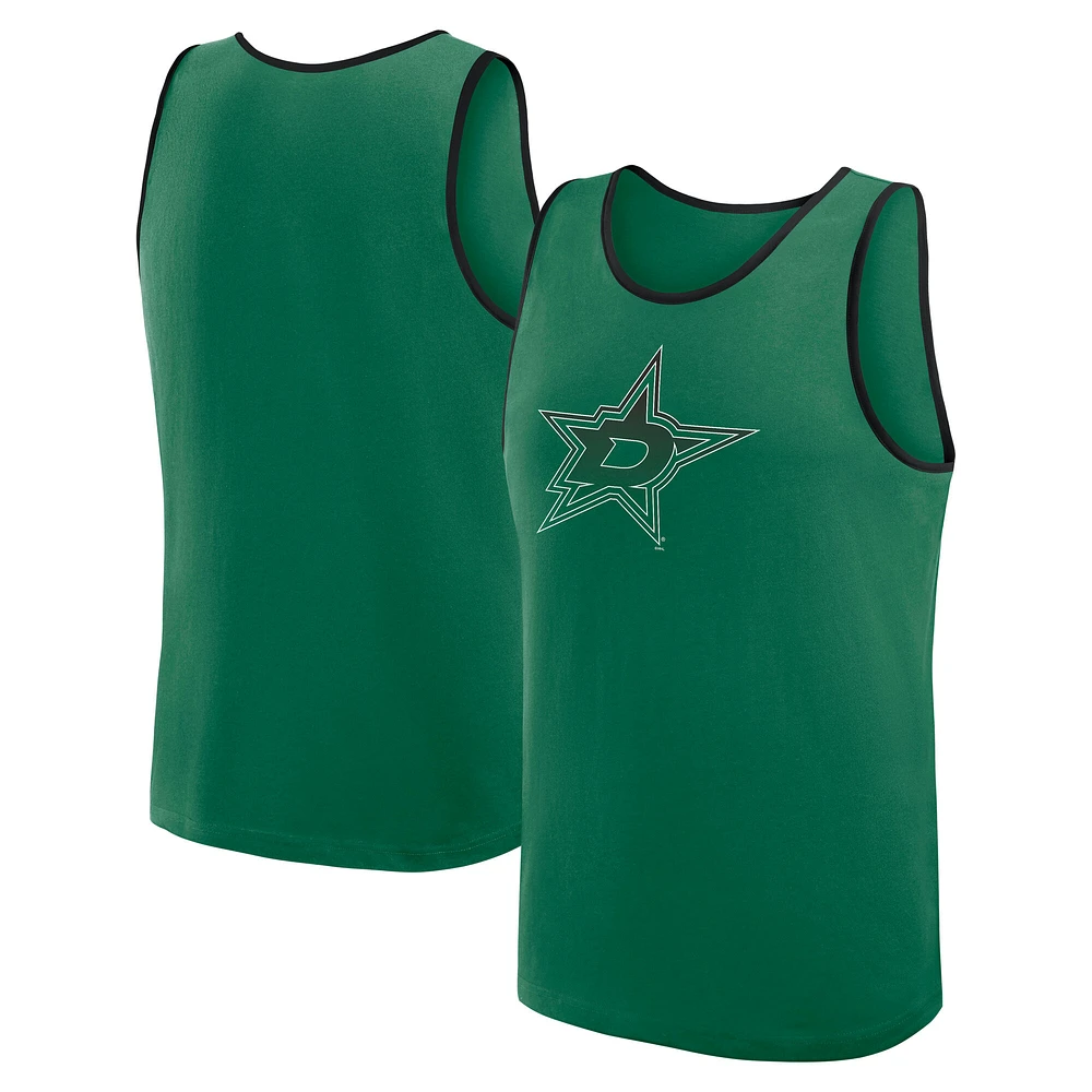 Men's Logo Athletic Kelly Green Dallas Stars Unmatched Success Tank Top