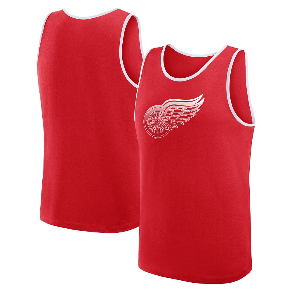Men's Logo Athletic Red Detroit Wings Unmatched Success Tank Top