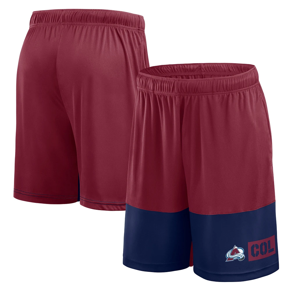 Men's Logo Athletic Burgundy Colorado Avalanche Best of the Shorts