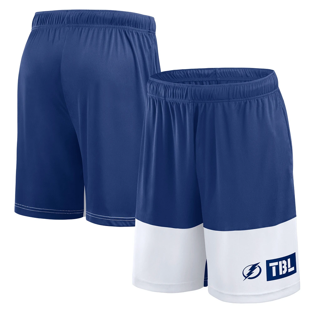 Men's Logo Athletic Blue Tampa Bay Lightning Best of the Shorts