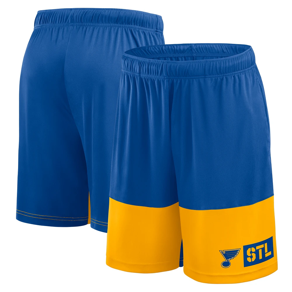 Men's Logo Athletic Blue St. Louis Blues Best of the Shorts