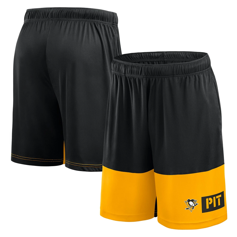 Men's Logo Athletic Black Pittsburgh Penguins Best of the Shorts