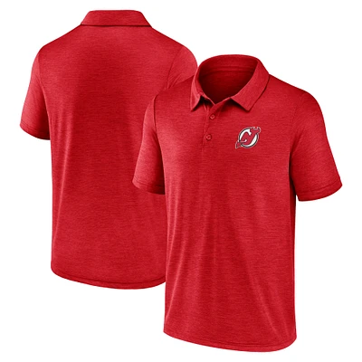 Men's Logo Athletic Red New Jersey Devils Unstoppable Polo