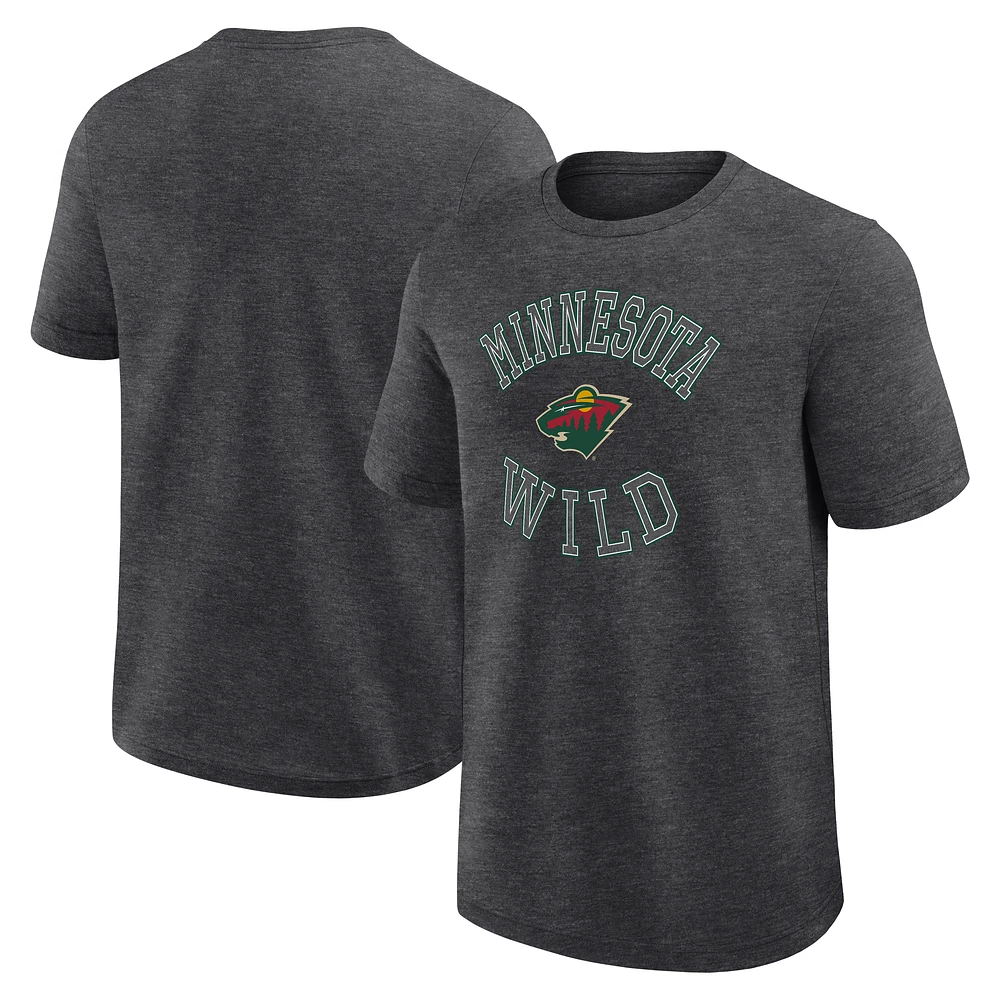 Men's Logo Athletic Heather Charcoal Minnesota Wild Success T-Shirt