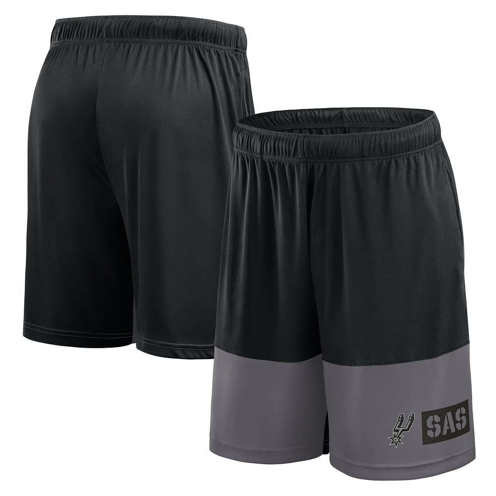Men's Logo Athletic Black San Antonio Spurs Best of the Shorts