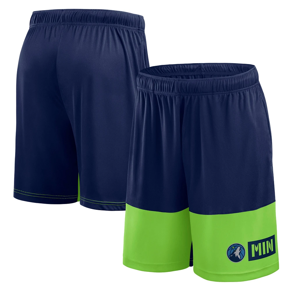 Men's Logo Athletic Navy Minnesota Timberwolves Best of the Shorts