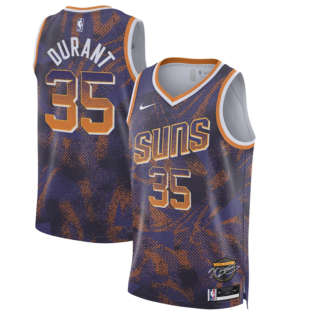 Unisex Nike Kevin Durant Purple Phoenix Suns 2025 Select Series Swingman Player Jersey