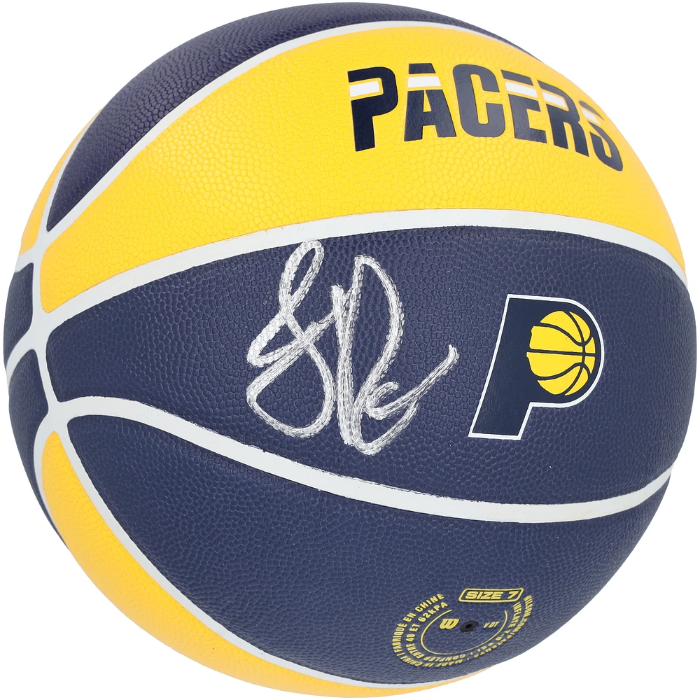 Jalen Rose Indiana Pacers Autographed Wilson City Edition Collector's Basketball