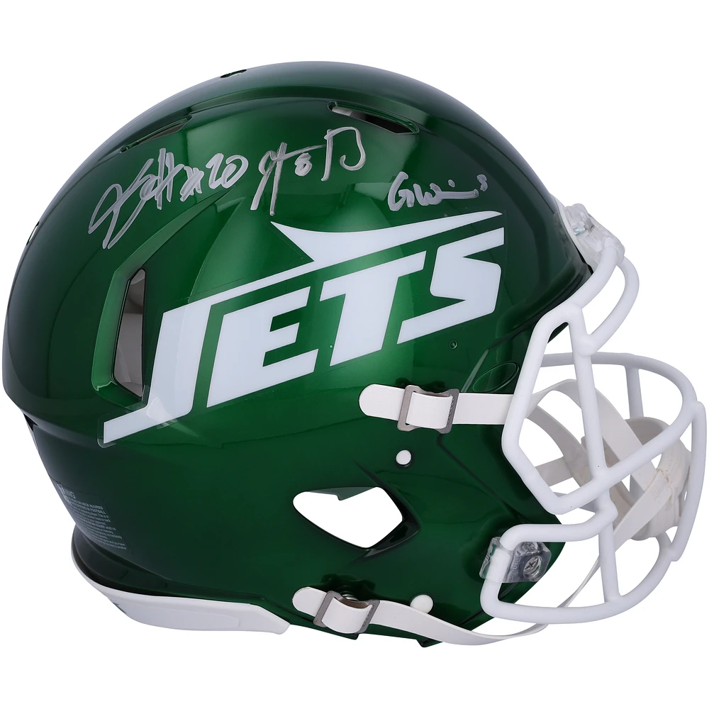 Aaron Rodgers, Breece Hall & Garrett Wilson New York Jets Autographed 2024 Riddell Speed Authentic Helmet