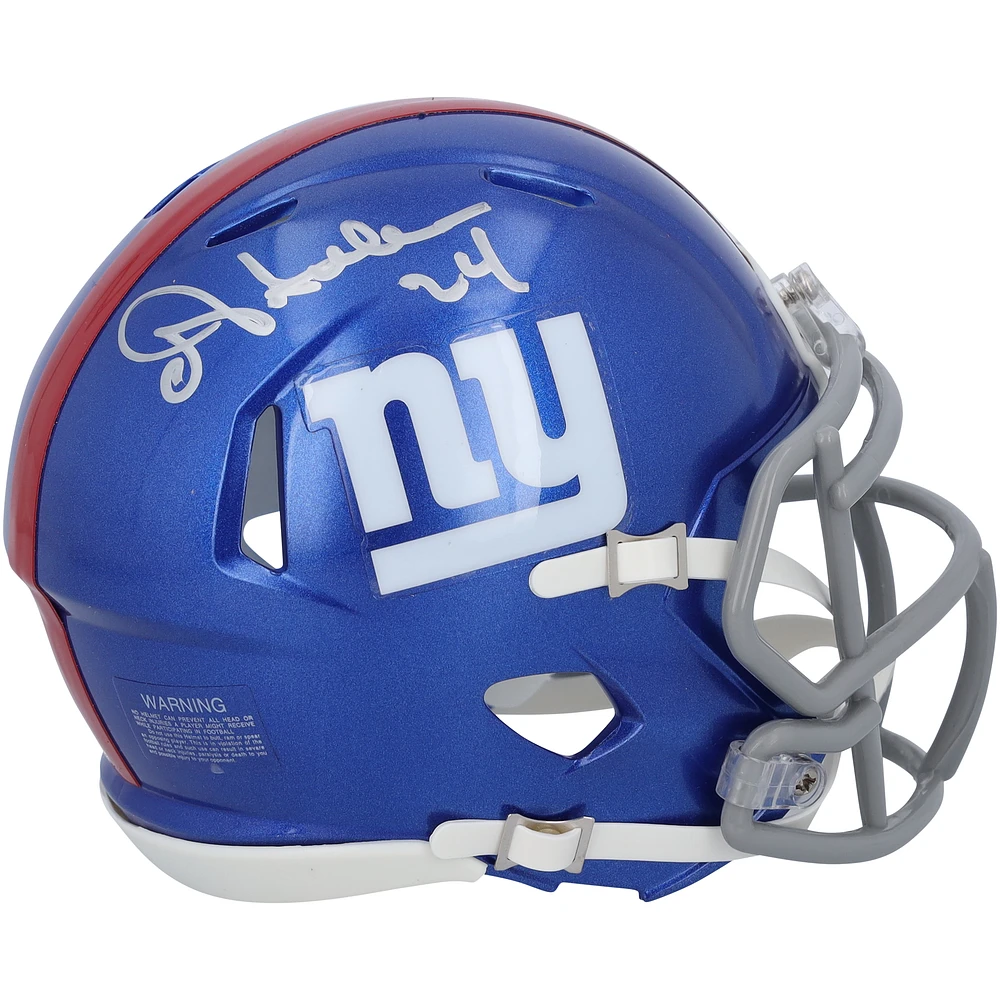 Ottis Anderson New York Giants Autographed Riddell Speed Mini Helmet