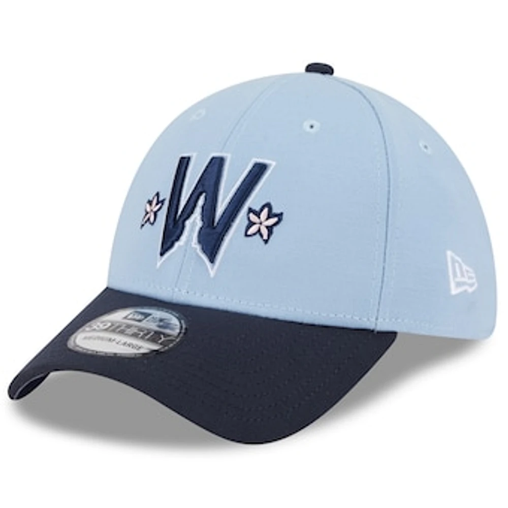 Men's New Era Light Blue/Navy Washington Nationals 2025 City Connect 39THIRTY Flex Hat