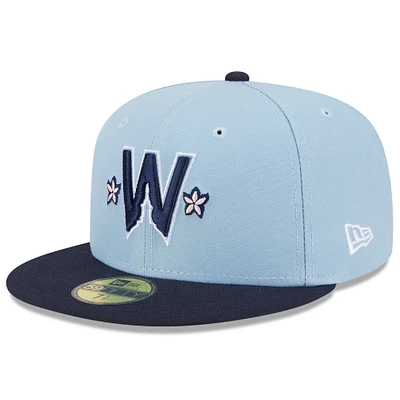 Men's New Era Light Blue/Navy Washington Nationals 2025 City Connect 59FIFTY Fitted Hat