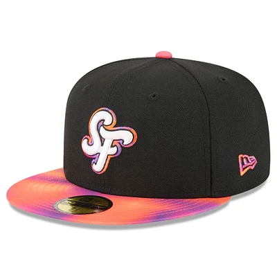 Men's New Era Black/Orange San Francisco Giants 2025 City Connect 59FIFTY Fitted Hat
