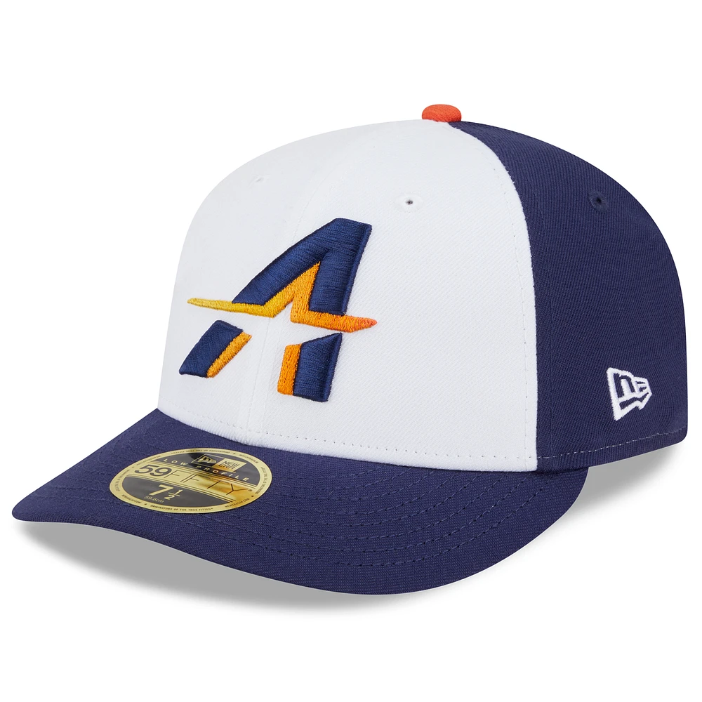 Men's New Era White/Navy Houston Astros 2025 City Connect Low Profile 59FIFTY Fitted Hat