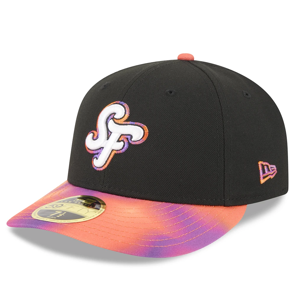 Men's New Era Black/Orange San Francisco Giants 2025 City Connect Low Profile 59FIFTY Fitted Hat