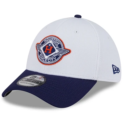 Men's New Era White/Navy Houston Astros 2025 City Connect Batting Practice 39THIRTY Flex Hat