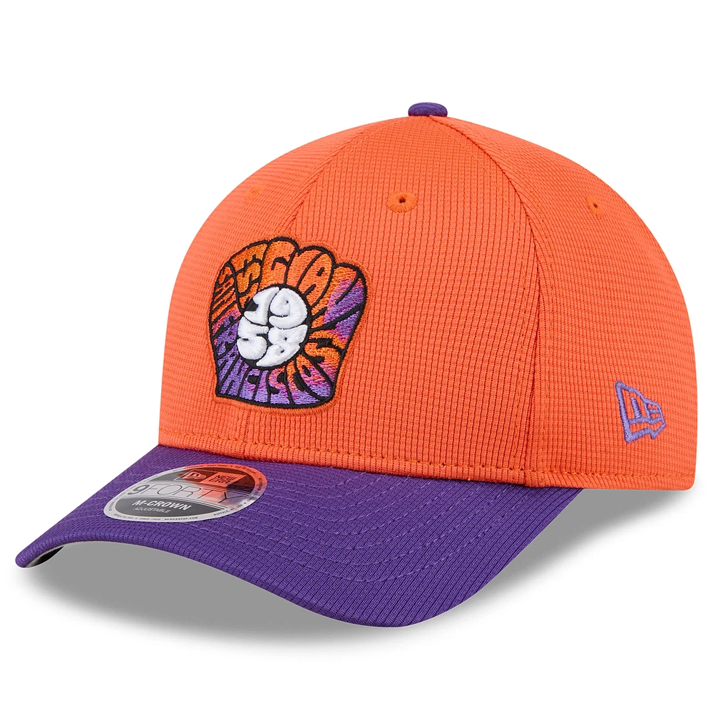 Men's New Era Orange/Purple San Francisco Giants 2025 City Connect Batting Practice 9FORTY Adjustable Hat