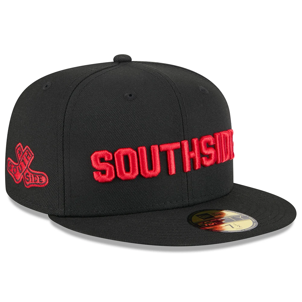 Men's New Era Black Chicago White Sox 2025 City Connect Fan Pack 59FIFTY Fitted Hat