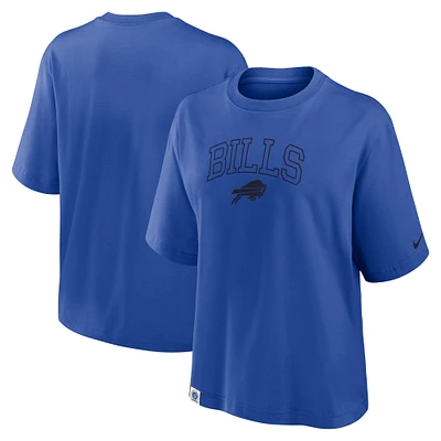 Women's Nike Royal Buffalo Bills Glory Arch Boxy T-Shirt