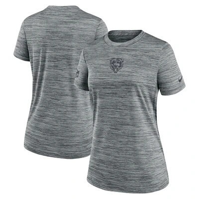 Women's Nike Gray Chicago Bears Sideline Velocity Performance T-Shirt