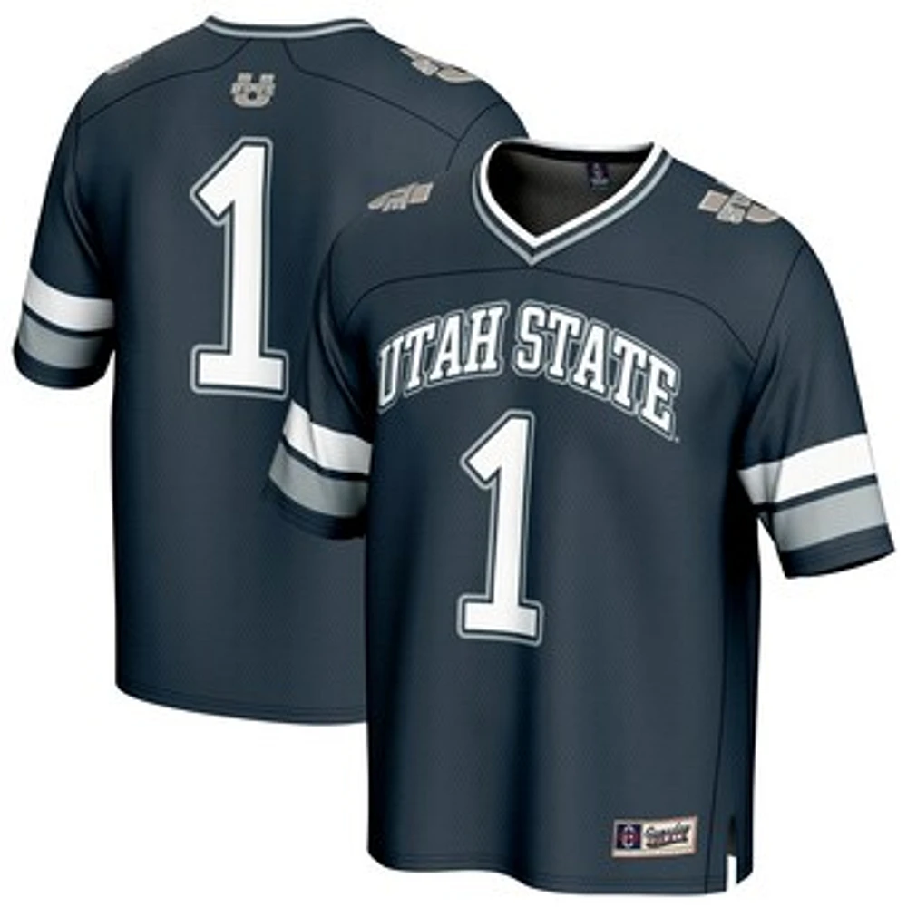 Unisex GameDay Greats #1 Navy Utah State Aggies Collegiate Football Fashion Jersey