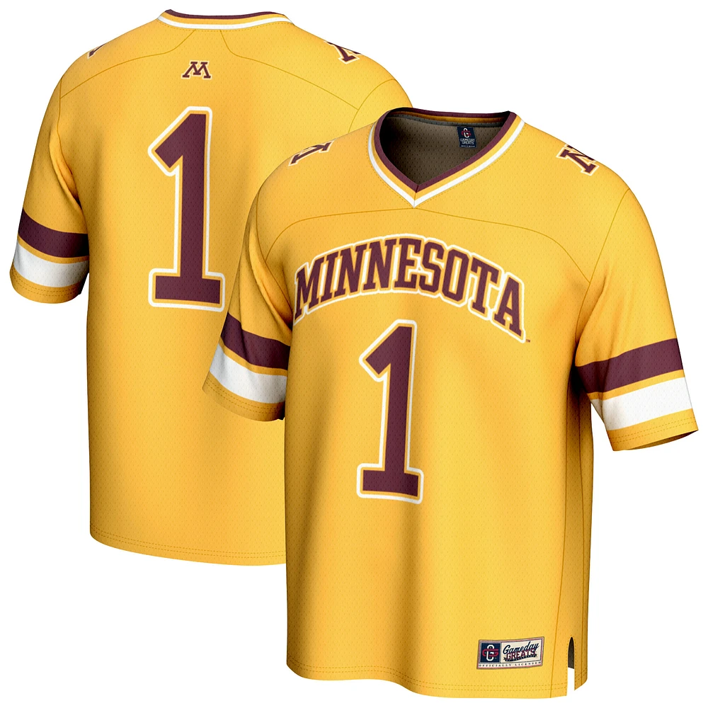 Unisex GameDay Greats #1 Gold Minnesota Golden Gophers Collegiate Football Fashion Jersey