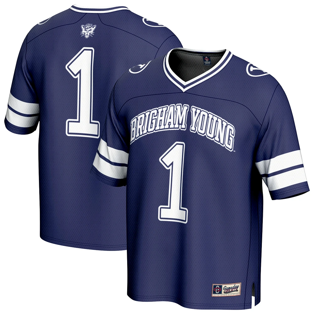 Youth GameDay Greats #1 Navy BYU Cougars Collegiate Football Fashion Jersey
